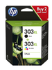 Pack 2 cartocuche d'encre - 1 noir et 1 couleur d'origine HP 303XL - 3YN10AE - Officepartner.fr
