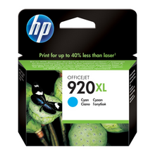 Cartouhce d'encre couleur cyan d'origine HP 920XL - CD972AE -officepartner.fr