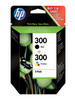 Pack de  cartouches d'encre - 1 noir et 1 couleur d'origine HP 300 - CN637EE - officepartner.fr