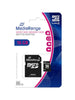 Carte Mémoire SD 16Go MediaRange avec adaptateur SD-SDHC - MR958