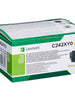 Cartouche de toner d'origine Lexmark Jaune - C242XY0