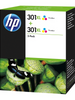 Pack de 2 cartouches d'encre - 2 couleurs d'origine HP 301XL - D8J46AE - Officepartner.fr