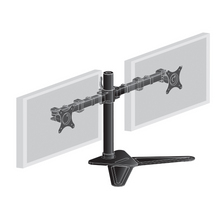 Support de bureau sur pied pour 2 écrans - DS1002D-B1 - OfficePartner.fr