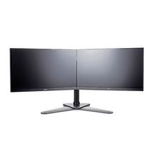 Support de bureau sur pied pour 2 écrans - DS1002D-B1 - OfficePartner.fr