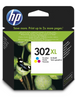 Cartouche d'encre 3 couelurs d'origine HP 302XL - F6U67AE - officepartner.fr