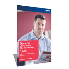 Copie de Garantie Plus Liberté 3 ans - aller/retour atelier Brother - GLIB3ARB - Optez pour une protection de 3 ans de la productivité de votre matériel avec la garantie Sérénité 3 ans aller/retour atelier de Brother. Brother HL-1210W, HL-1212W, VC-500W.