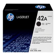 Cartouche de toner d'origine HP 42A couleur noir - Q5942A - OfficePartner.fr