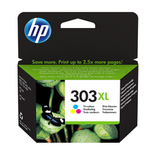 Cartouches d'encre 3 couleurs cyan magenta jaune d'origine HP 303XL - T6N03AE - officepartner.fr