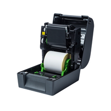 Imprimante d'étiquettes Brother - TD-4750TNWB conçue pour l'impression de reçus. Simple d'utilisation grâce à l'écran LCD couleur de 2,3 pouces. Technologie d'impression à transfert thermique. Connectivité étendue : ports USB et Ethernet, WiFi et Bluetooth Grande capacité avec un ruban de 300 m, optimisant la disponibilité...