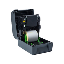 L'imprimante de bureau polyvalente TD-4750TNWBR utilise des rubans encreurs à transfert thermique de grande capacité pour un étiquetage durable et une productivité optimale. Simple d'utilisation . Connectivité étendue. Grande capacité avec un ruban de 300 m, optimisant la disponibilité de l'imprimante. Lisibilité optimale du texte et des codes-barres Vitesse d'impression jusqu'à 6 pouces par seconde.