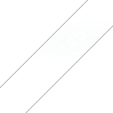 Cassette originale à ruban pour étiqueteuse Brother 18mm blanc sur transparent - TZe-145