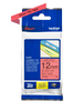 Cassette originale à ruban pour étiqueteuse Brother 12mm noir sur rouge - TZe-431