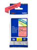 Cassette originale à ruban pour étiqueteuse Brother 24mm noir sur rouge - TZe-451. Compatibilité Imprimante d'étiquettes Brother PT-H500, PT-P750W, PT-P900W, PT-P710BT, PT-P710BTH, PT-D800W, PT-P950NW, PT-D450VP, PT-D600VP, PT-2420PC, PT-2480, PT-2700VP, PT-3600, PT-7500VP, ...
