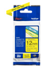 Cassette originale à ruban pour étiqueteuse Brother 12mm noir sur jaune - TZe-631