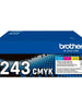 Pack de cartouche de toner d'origine Brother TN243 noir, cyan, magenta, jaune - TN243-CMYK